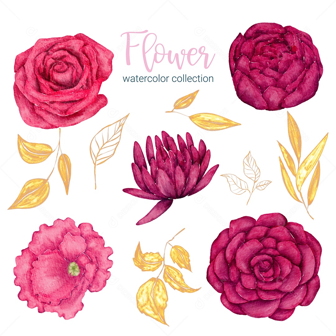 Lindo Buquê de Flores Vetor EPS