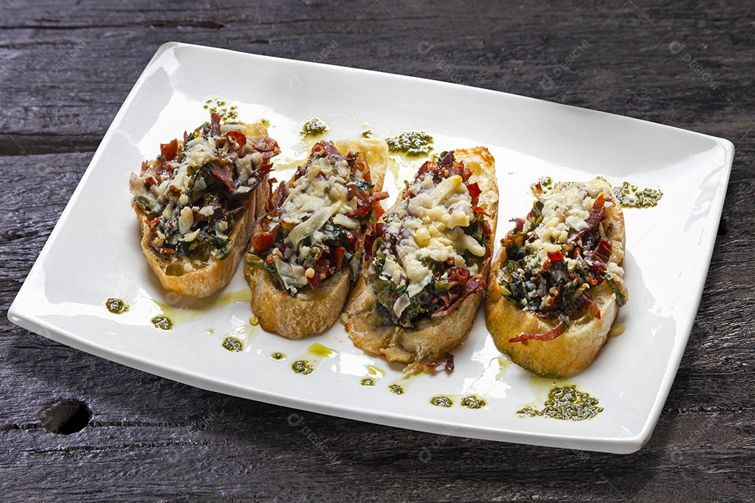 Brusqueta de cogumelo