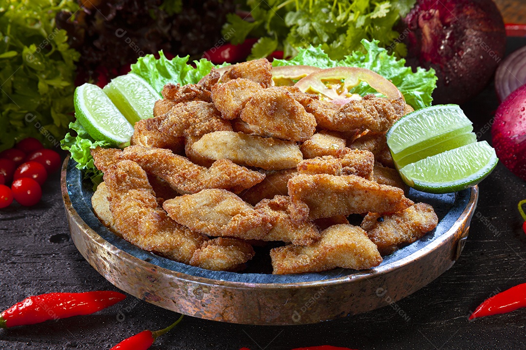 Isca de peixe frito