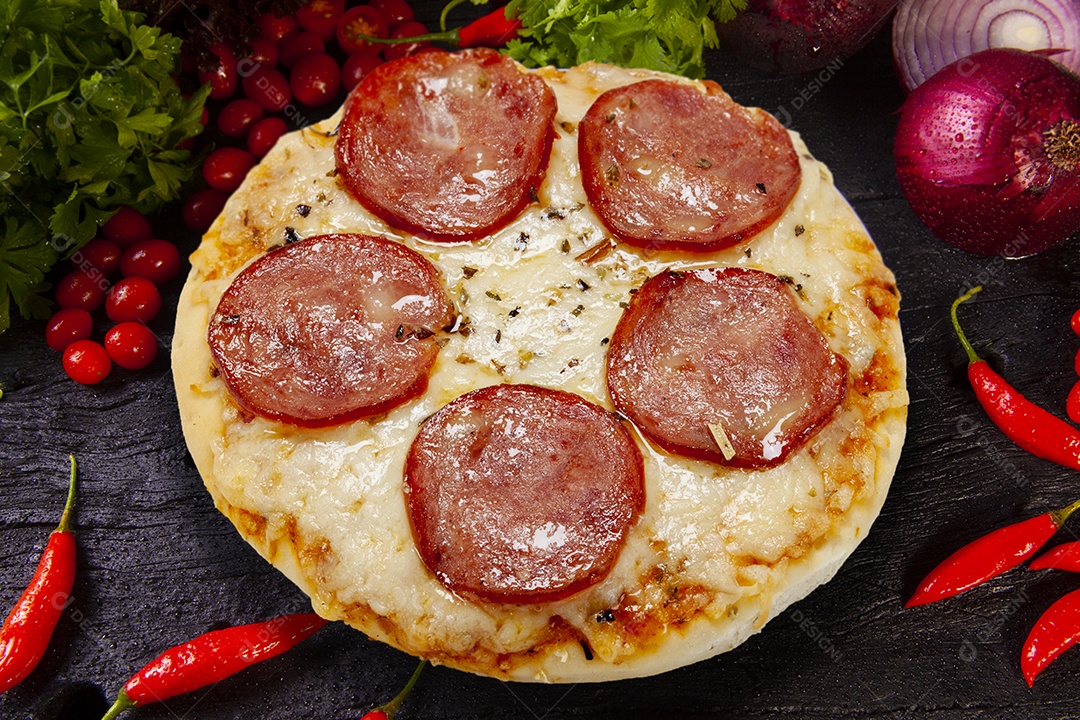 Brotinho pizza pequena deliciosa