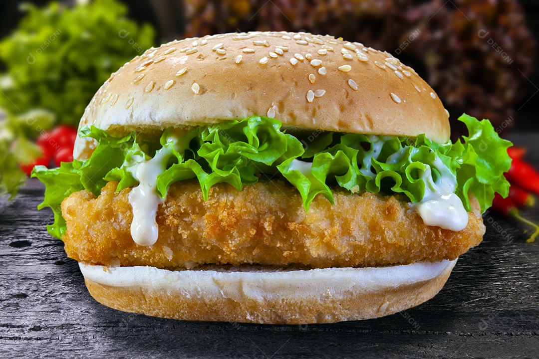 Hambúrguer de frango