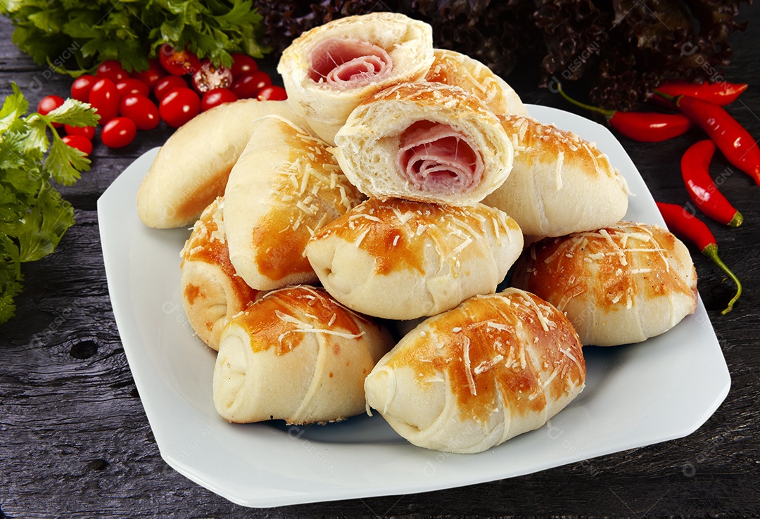 Enroladinho de presunto