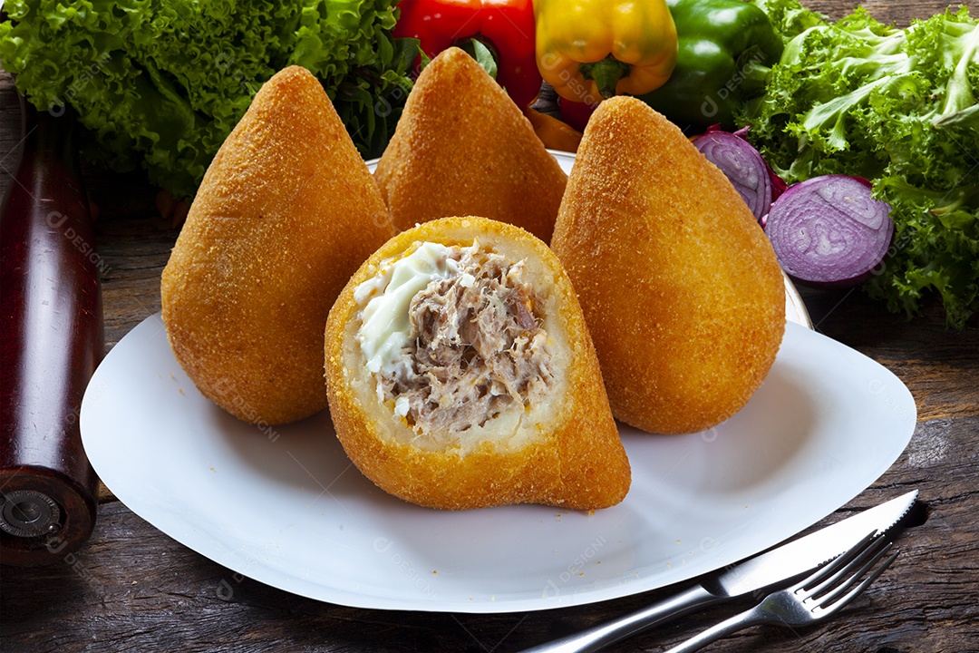 Coxinha tradicional de frango
