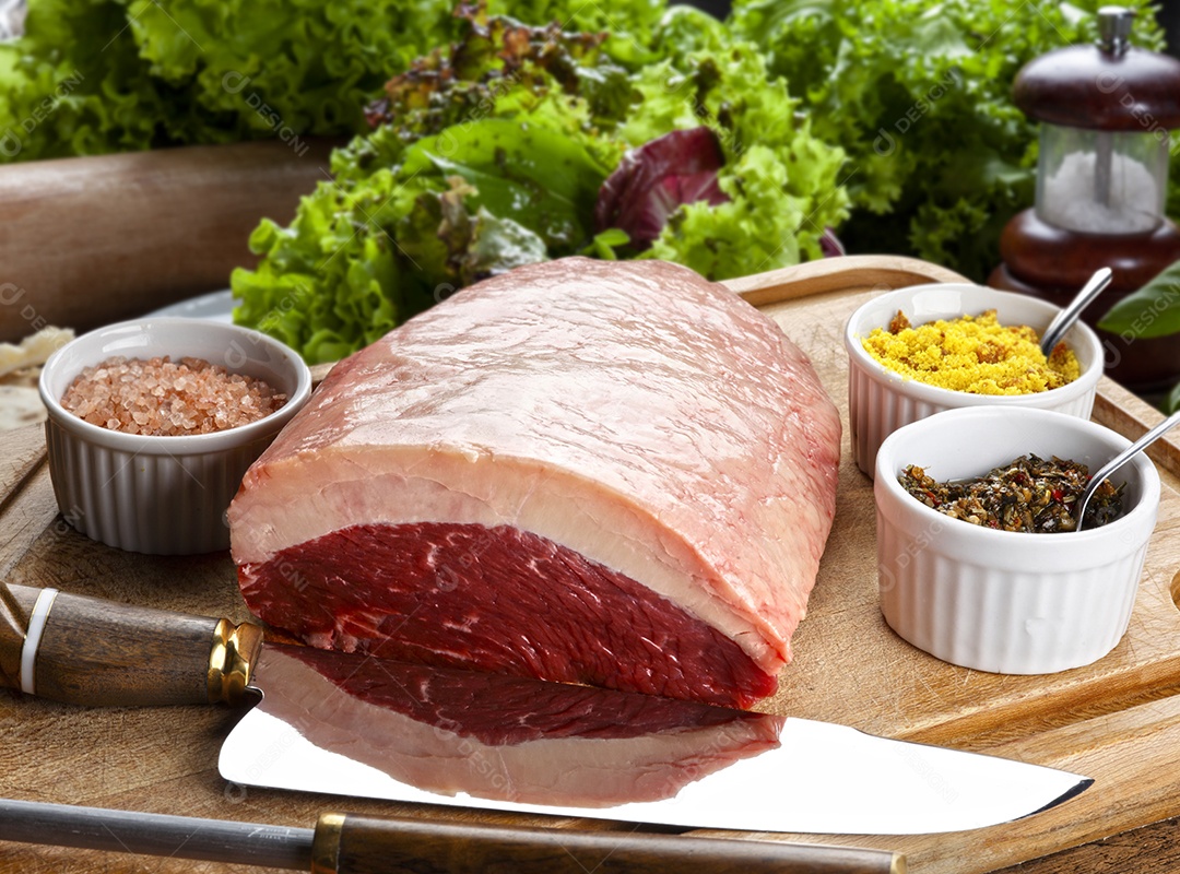 Peça de picanha para assar