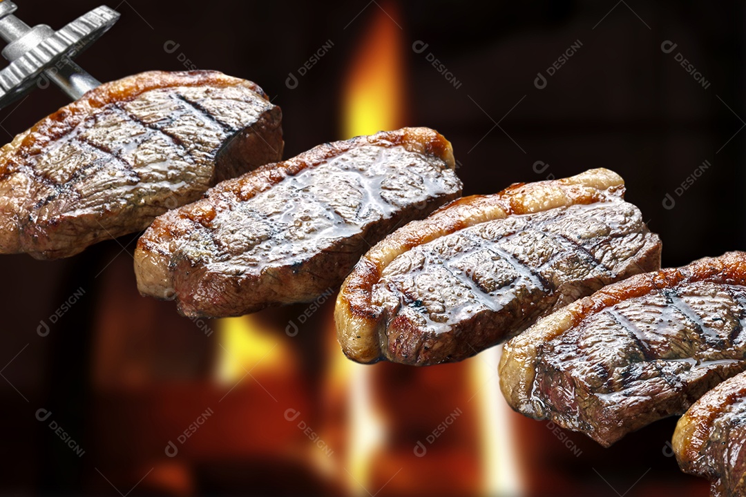 Espeto de picanha  bem assado