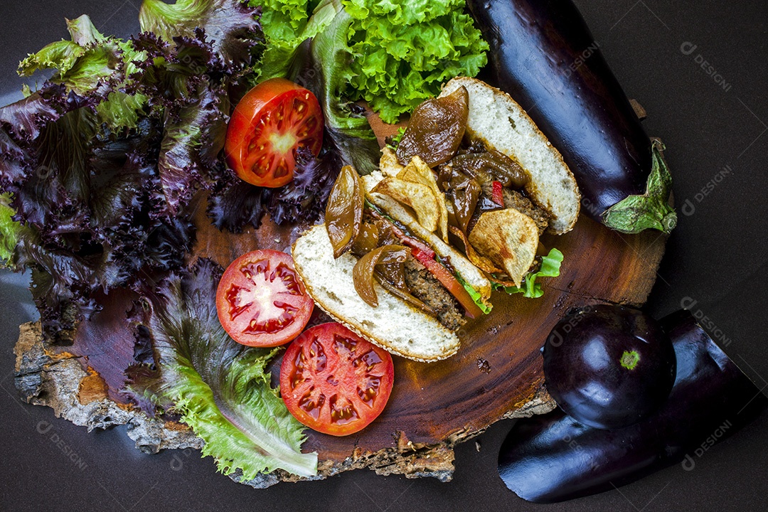 Delicioso hambúrguer gourmet