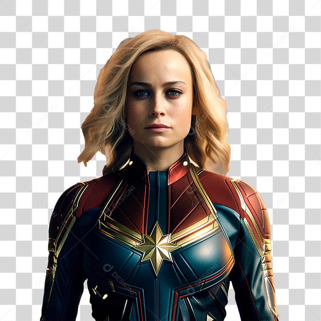 Capitão Marvel Super Herói PNG Transparente
