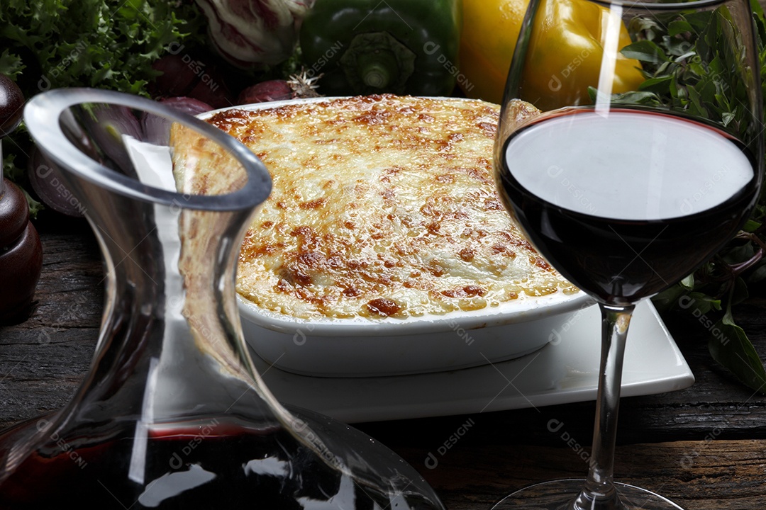 Deliciosa lasanha assada