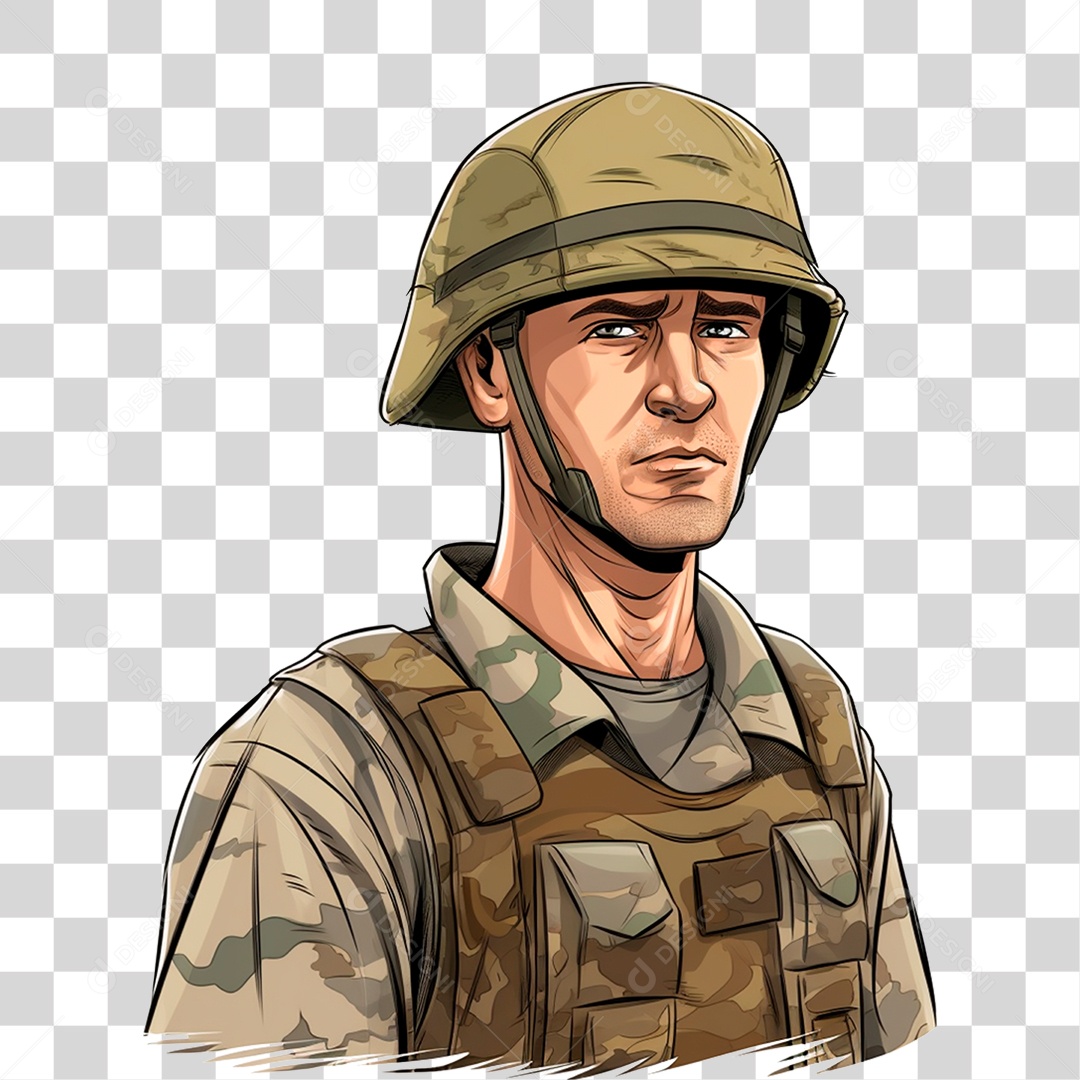 Soldado Militar PNG Transparente