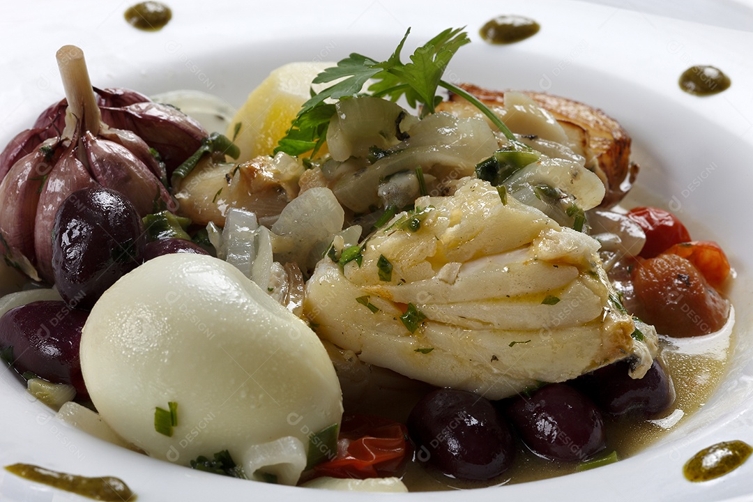 Bacalhau assado com azeite