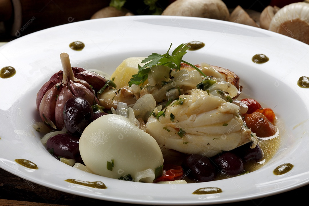 Bacalhau assado com azeite