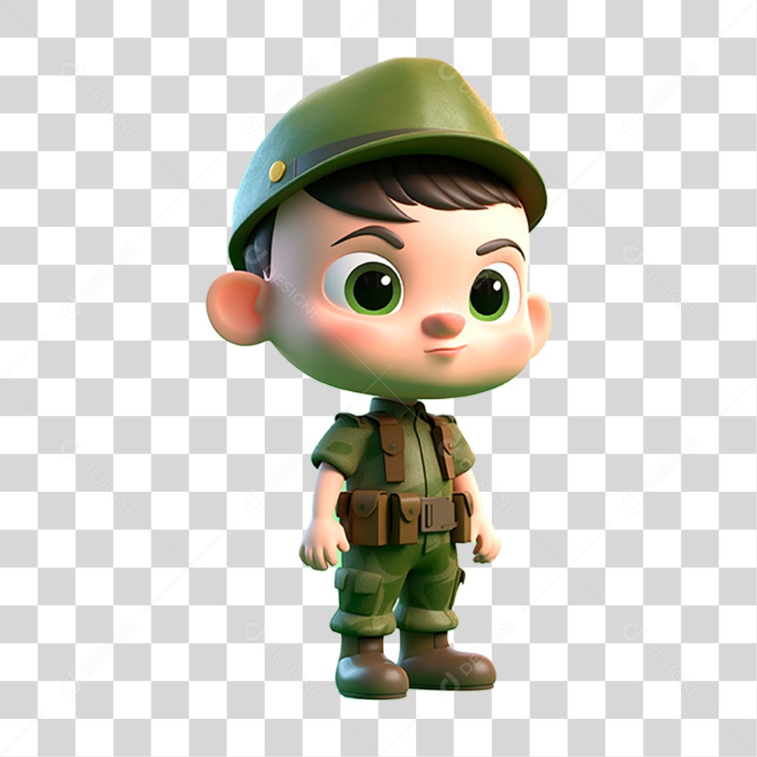 Soldado Militar PNG Transparente