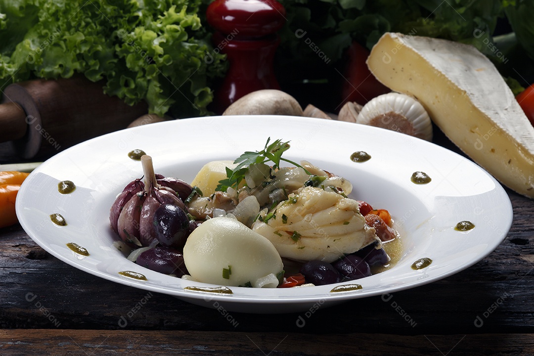 Bacalhau assado com azeite