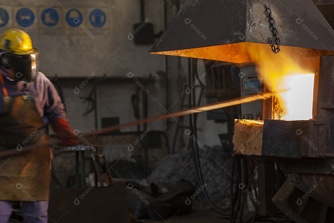 Fabrica industrial de aço e ferro