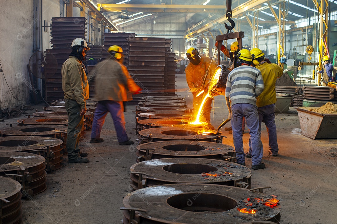 Fabrica industrial de aço e ferro