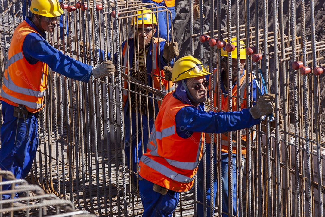 Grande construção pontes edifícios indústria