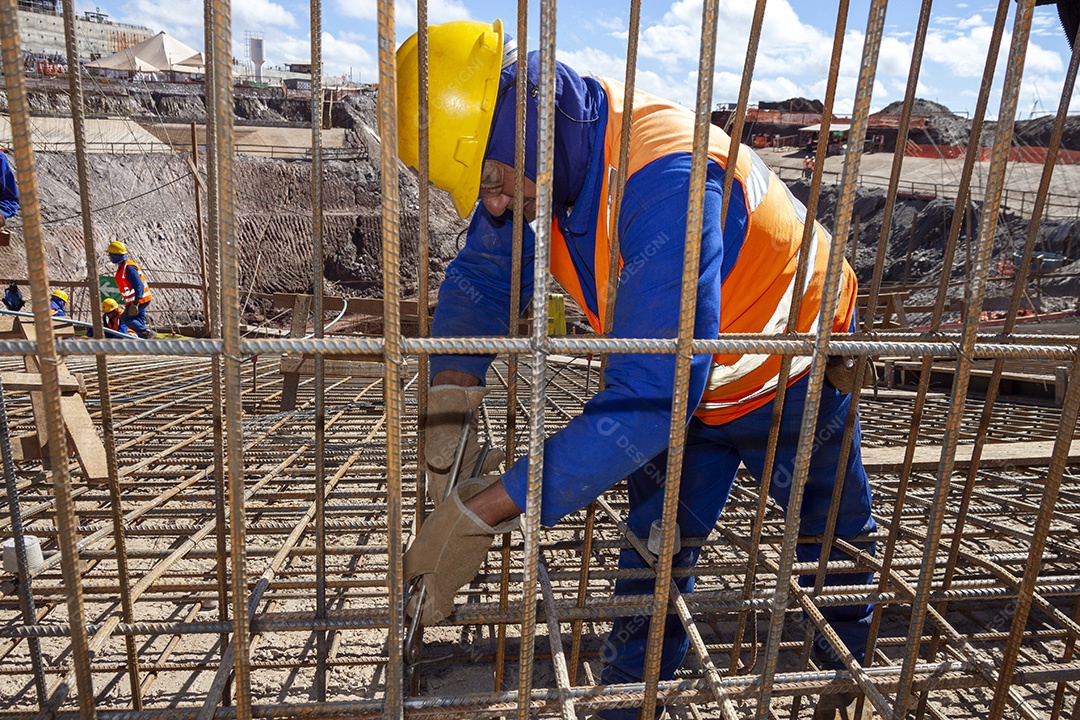 Grande construção pontes edifícios indústria