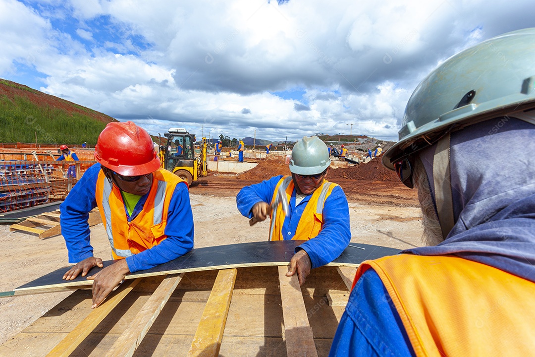 Grande construção pontes edifícios indústria