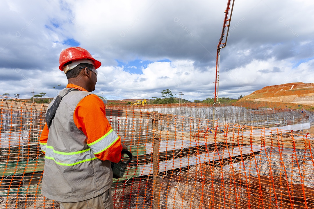 Grande construção pontes edifícios indústria