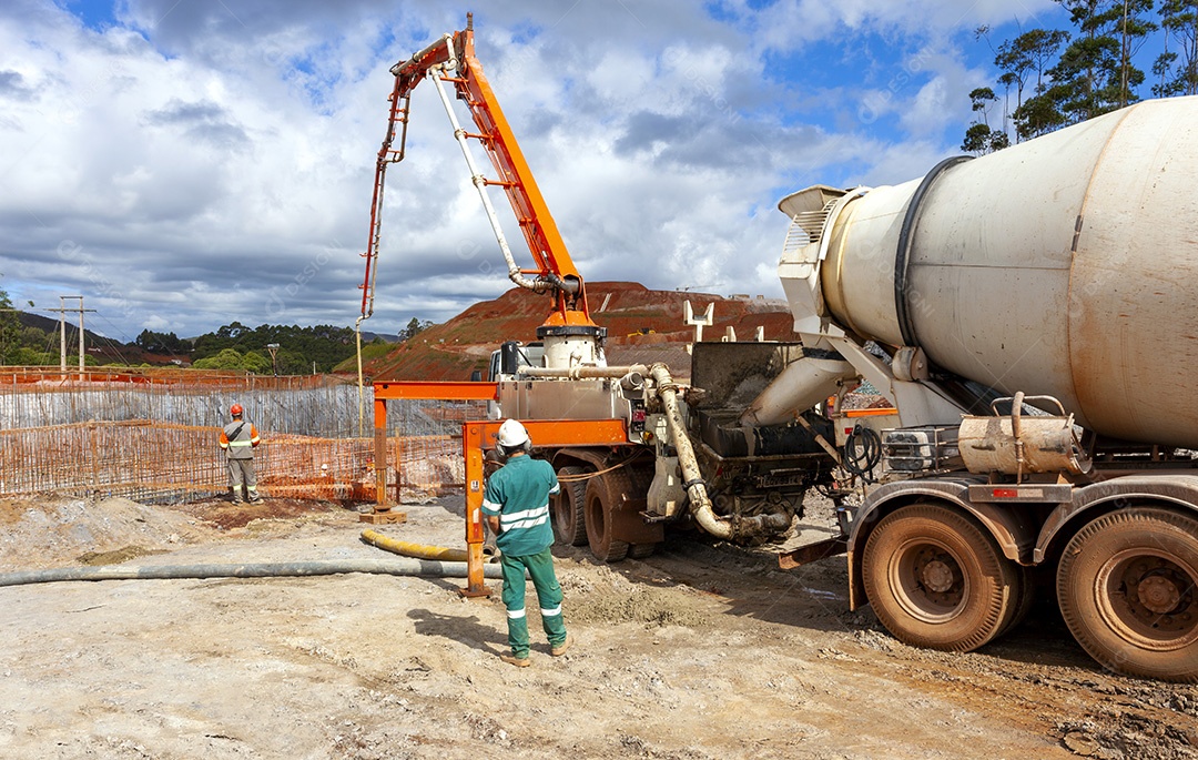 Grandes construções pontes edifícios execução industrial