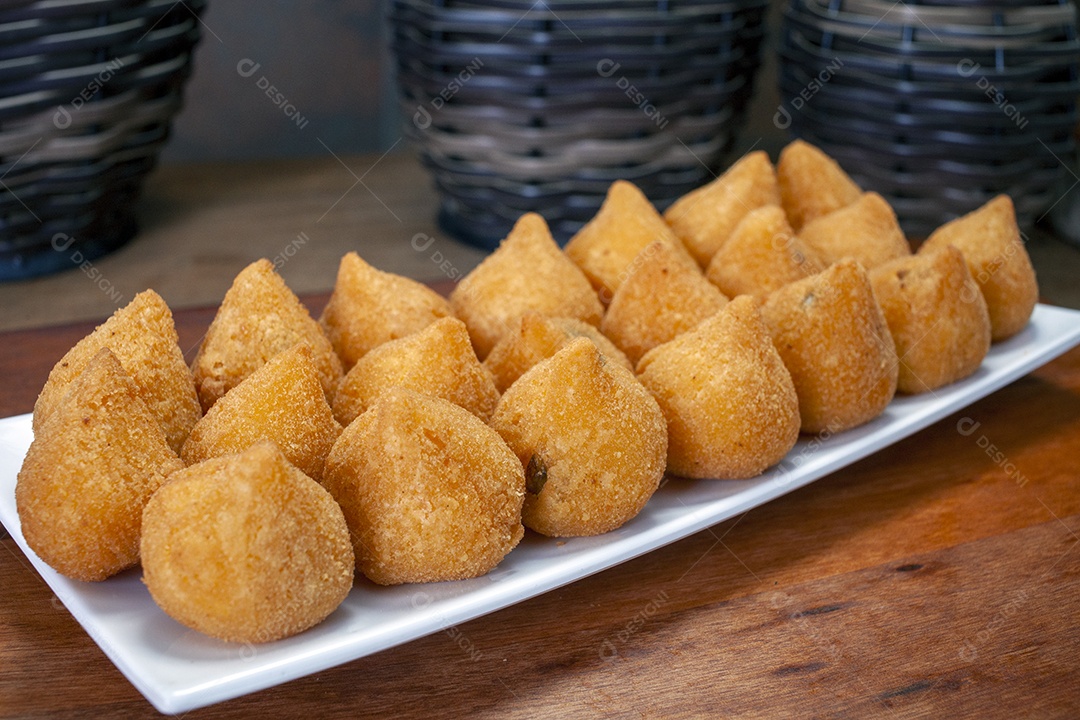Coxinhas de frango fresca
