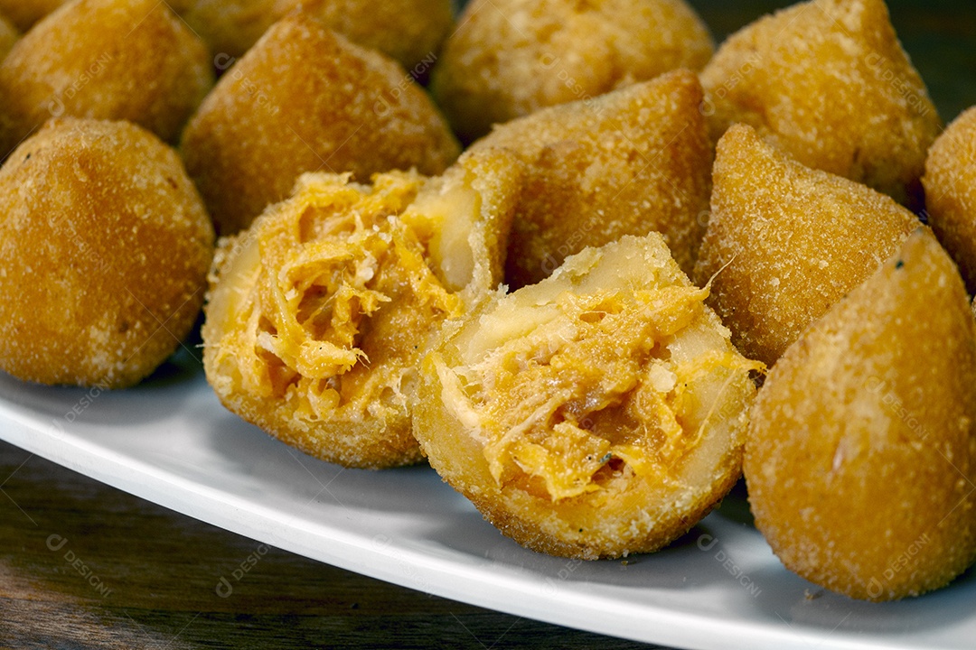 Coxinhas de frango fresca