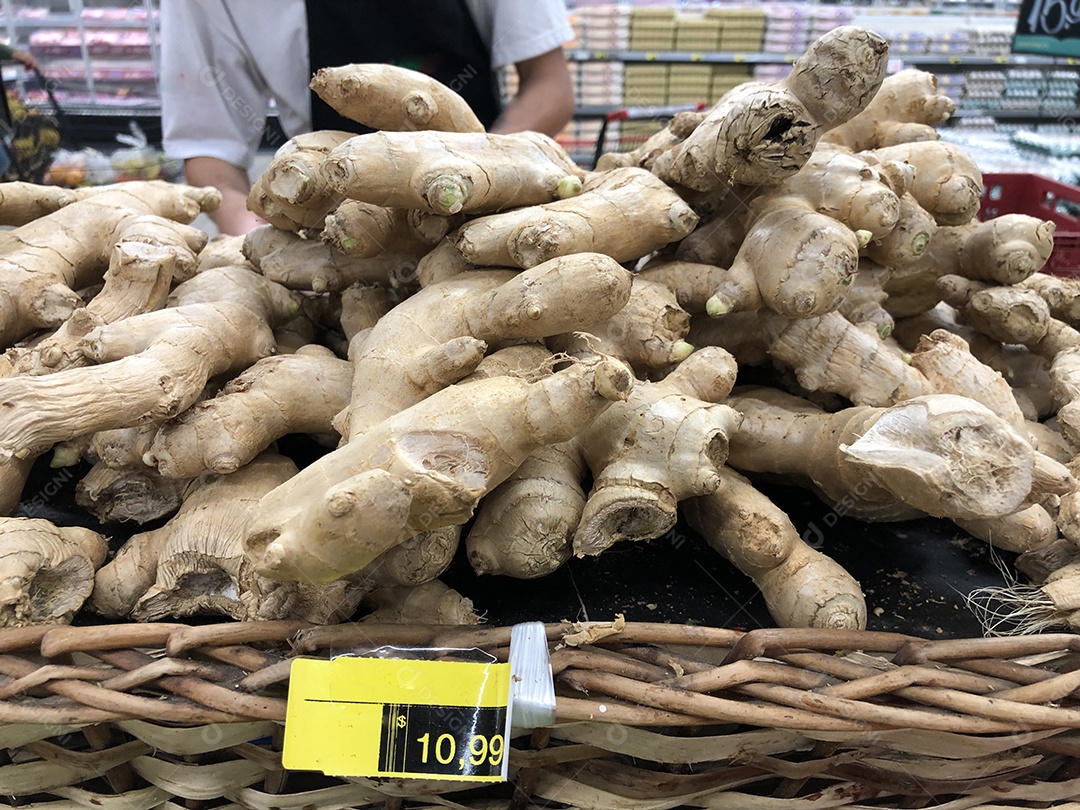 Gengibre no supermercado