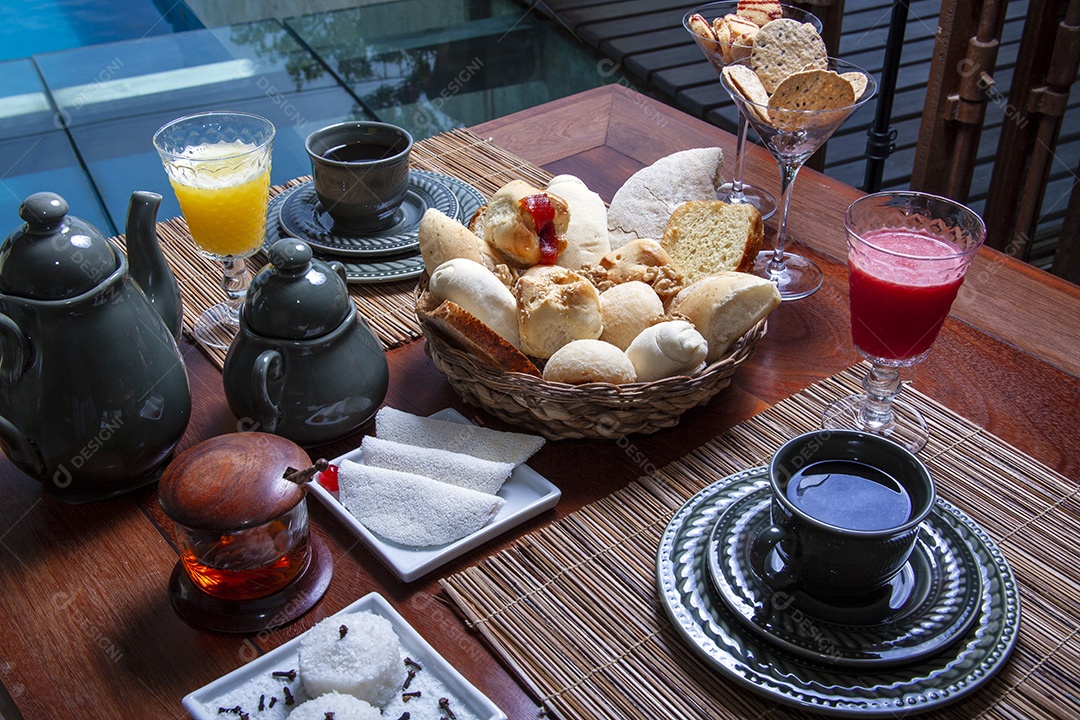 Café da manhã no hotel