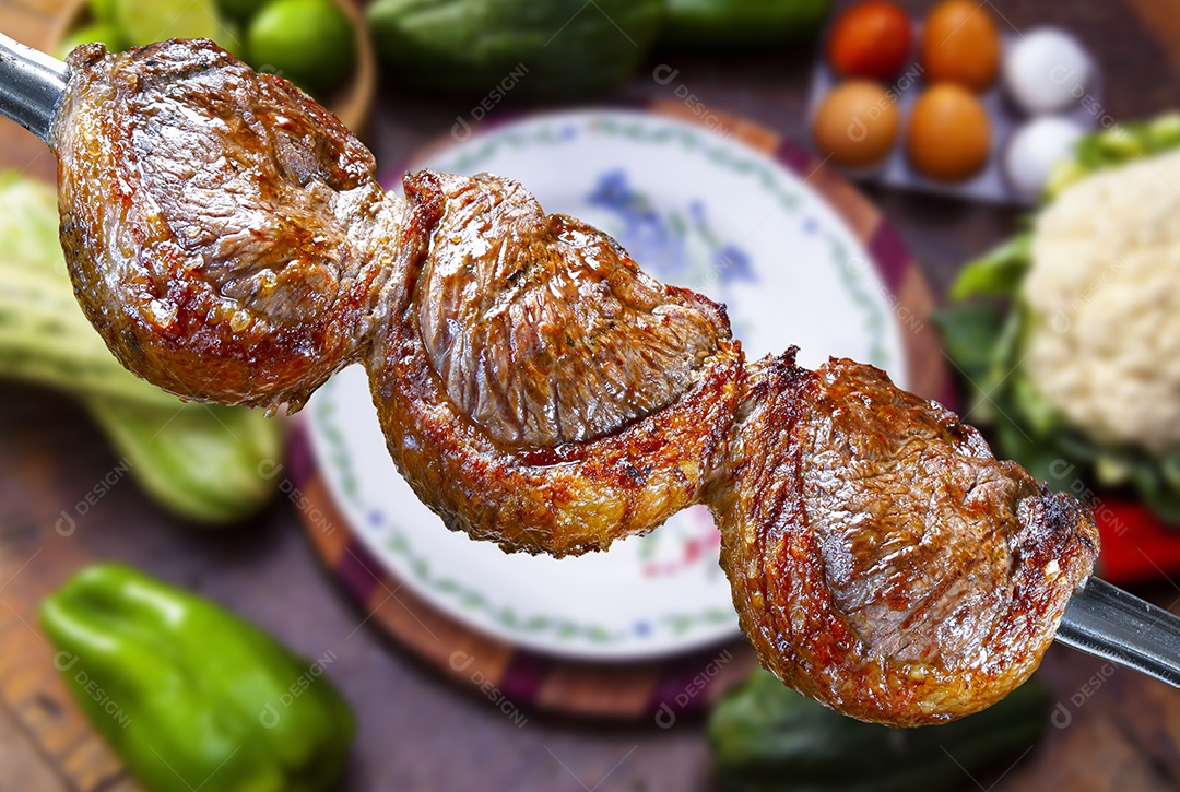 Espetão de picanha delicioso