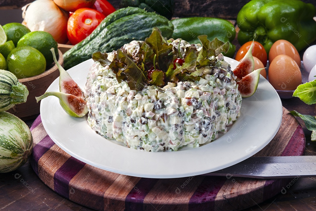 Maionese de legumes batata comida