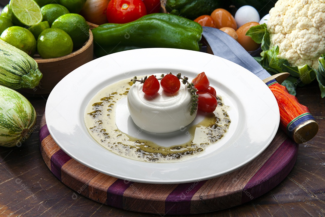 Queijo mussarela burrata