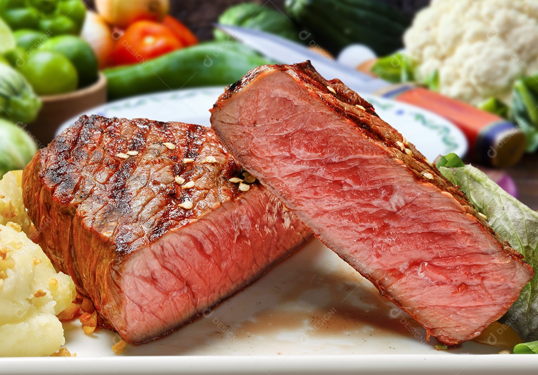 Corte de picanha assada