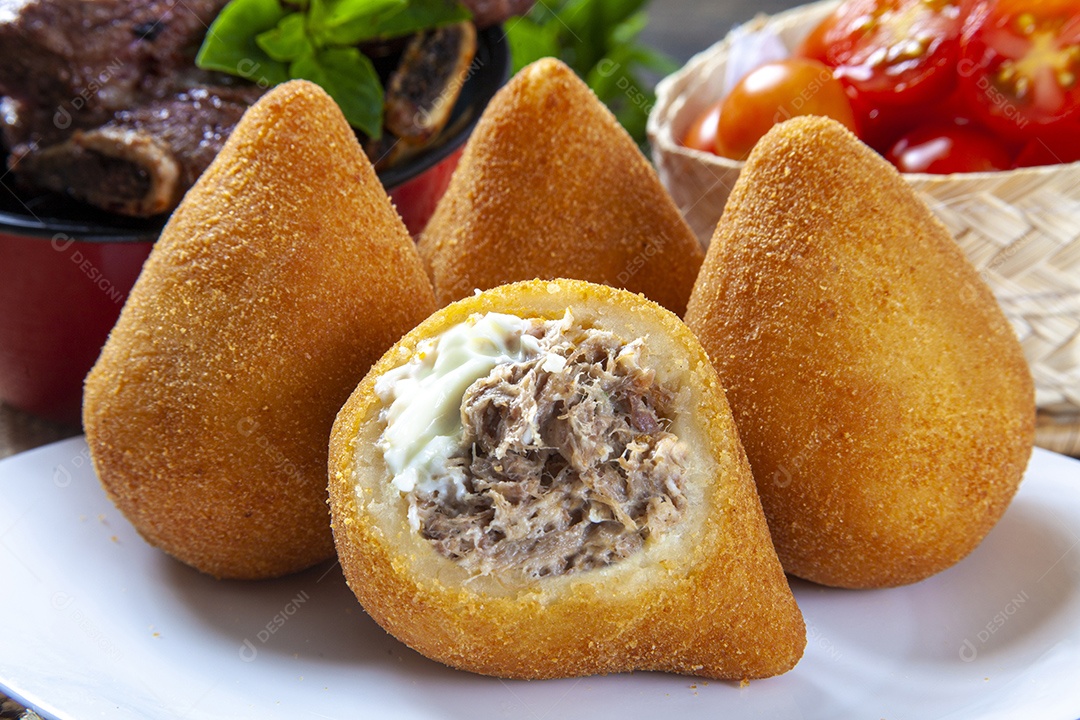 Coxinhas de frango fresca