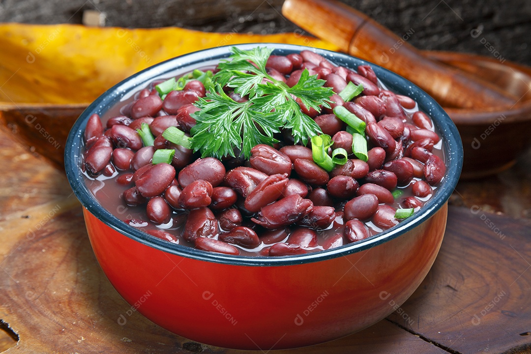 Feijão de caldo temperado