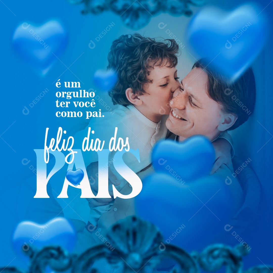 Dia dos Pais Social Media PSD Editável