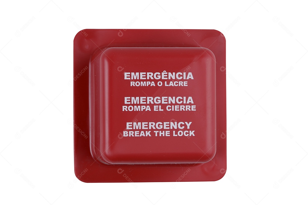 Caixa de emergência vermelha