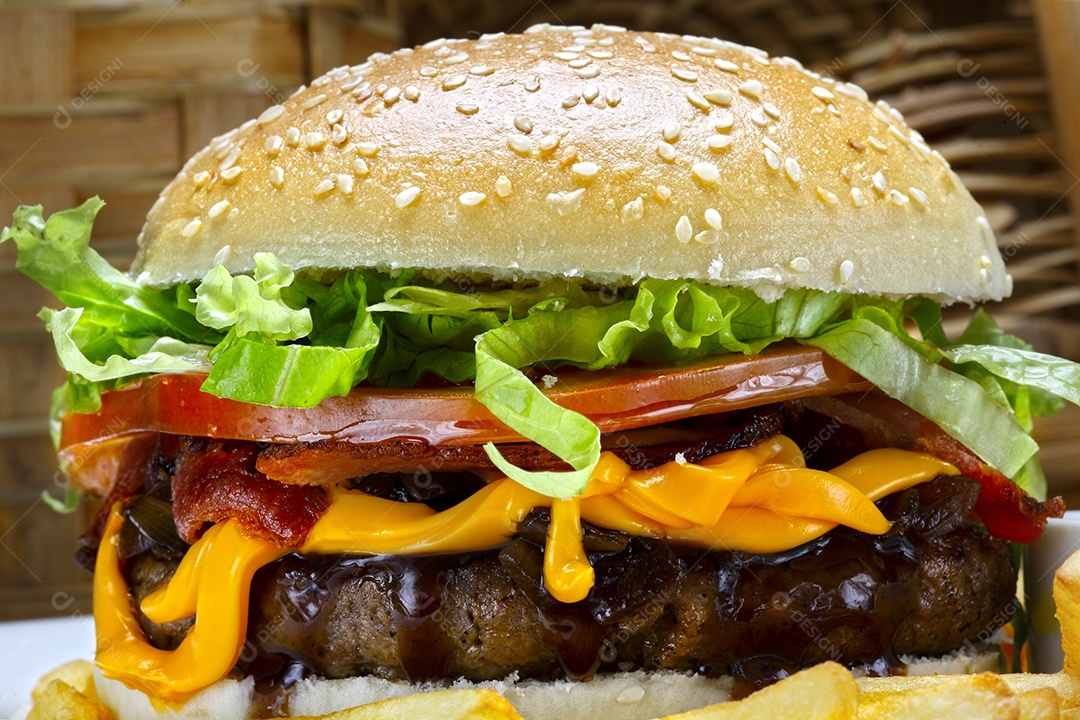 Delicioso lanche gourmet