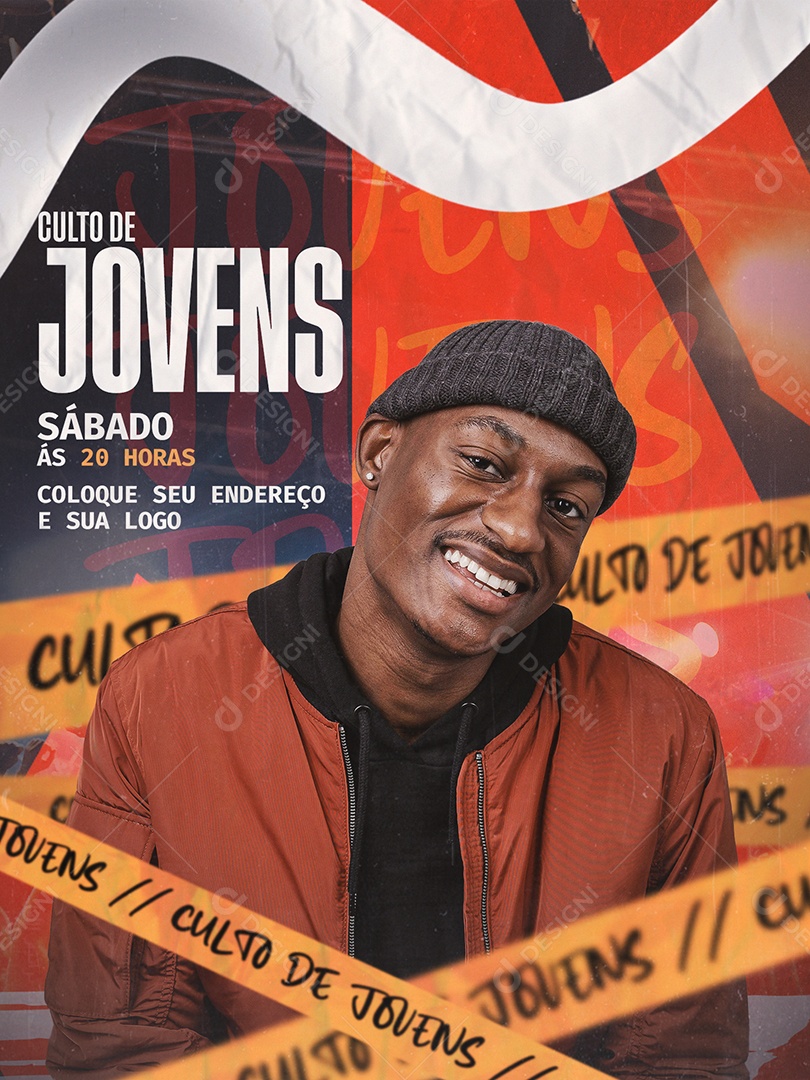 Social Media Culto De Jovens Sábado PSD Editável