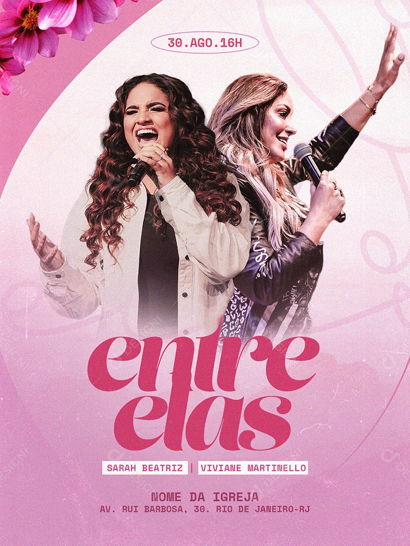 Social Media Entre Elas Culto PSD Editável