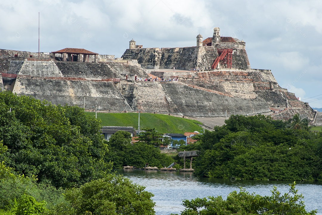 Vista de lago em Cartagena