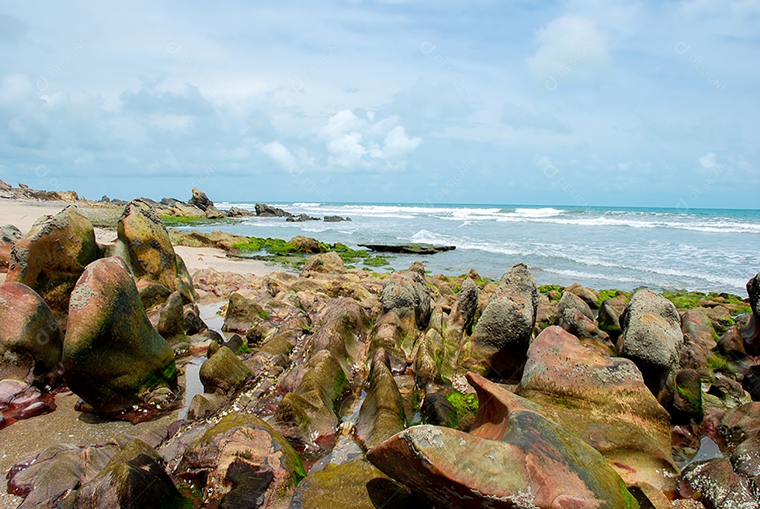 Jericoacoara é uma praia virgem escondida atrás das dunas da costa oeste de Jijoca de Jericoacoar