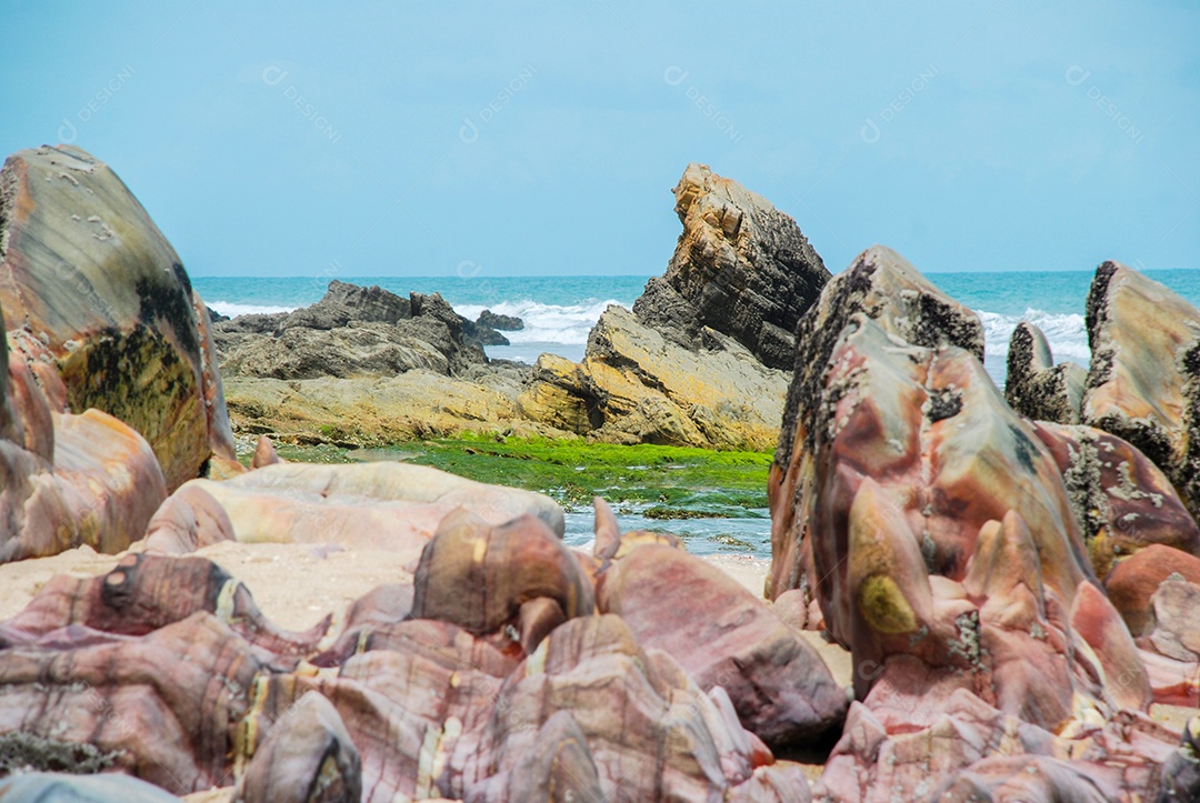 Jericoacoara é uma praia virgem escondida atrás das dunas da costa oeste de Jijoca de Jericoacoar