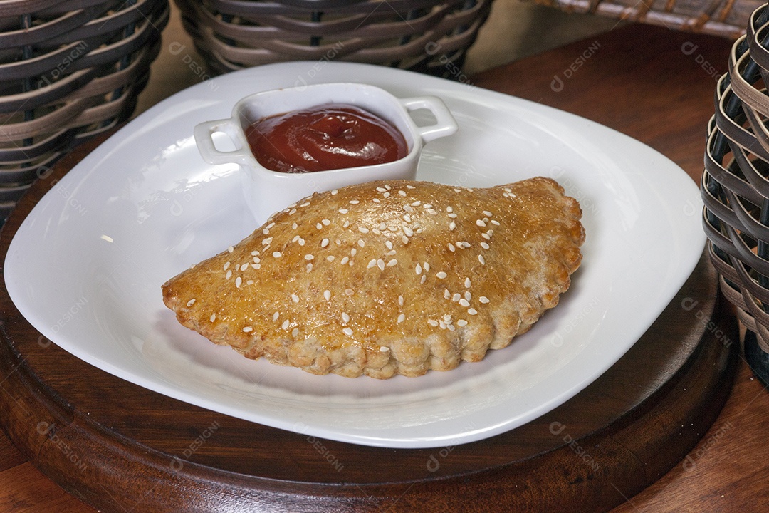 Empada em forma de pastel