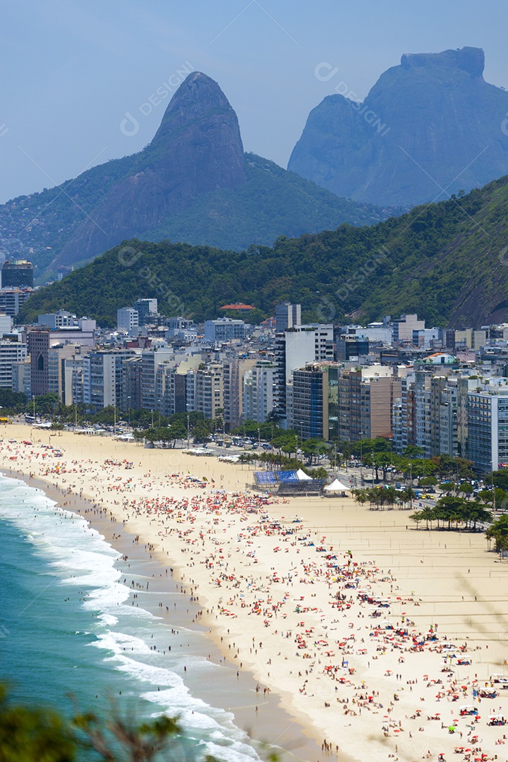 Vista para a praia de Copacabana