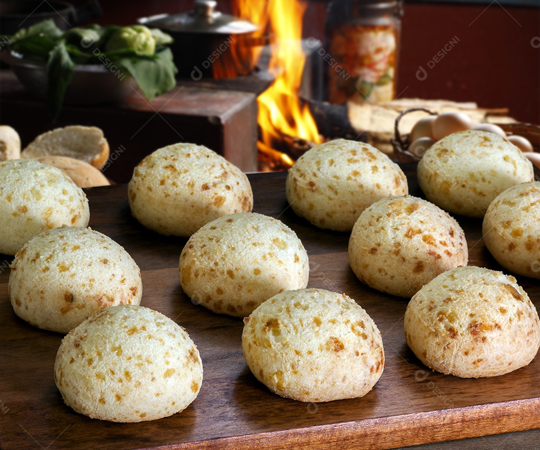 Pão de queijo tradicional delicioso