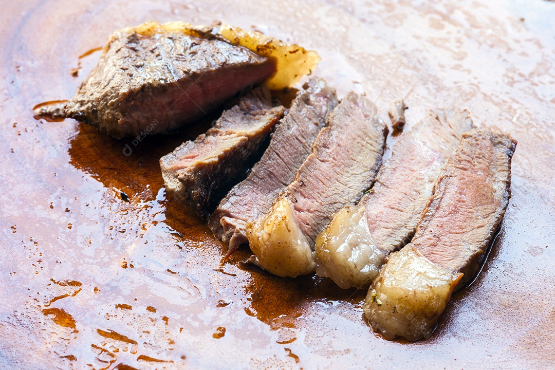 Cortes de carne assado