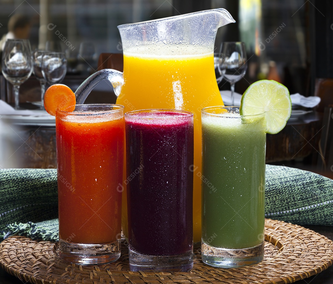 Sucos naturais saudáveis