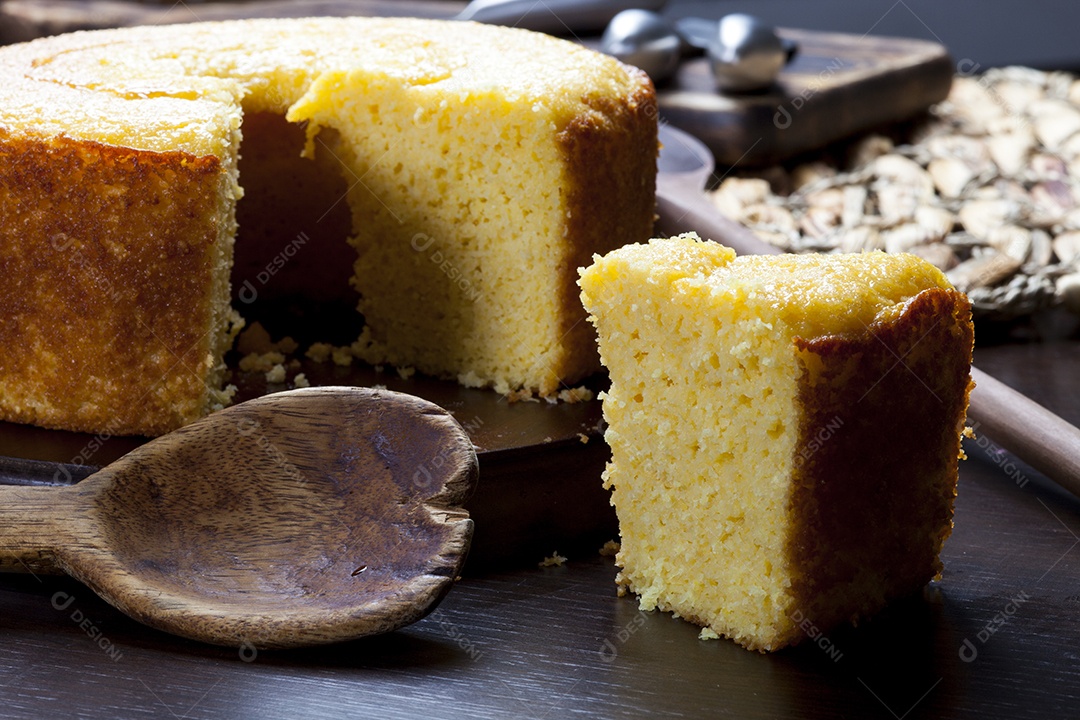 Bolo de milho caseiro