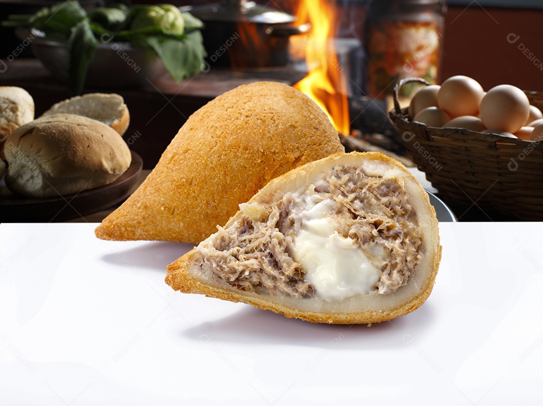 Coxinha de frango com catupiry