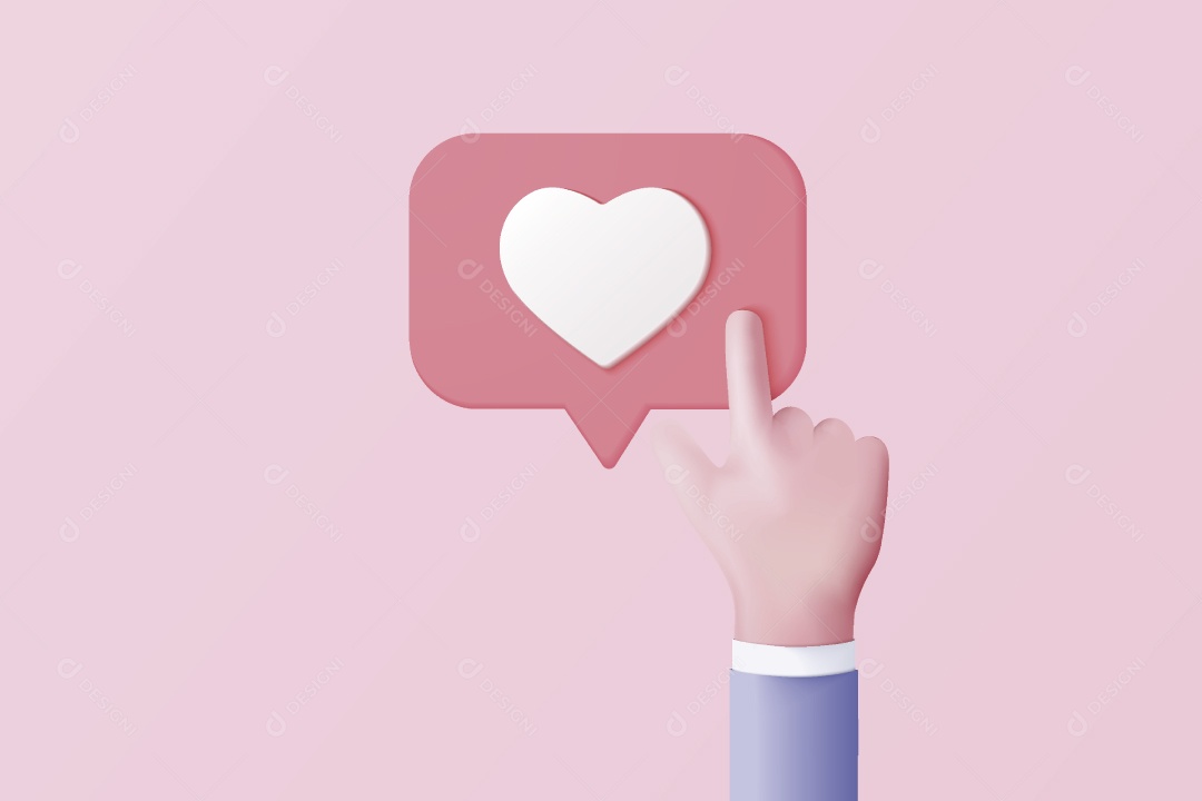 Emoji e Mão para Rede Social de Finanças Ilustração Vetor EPS